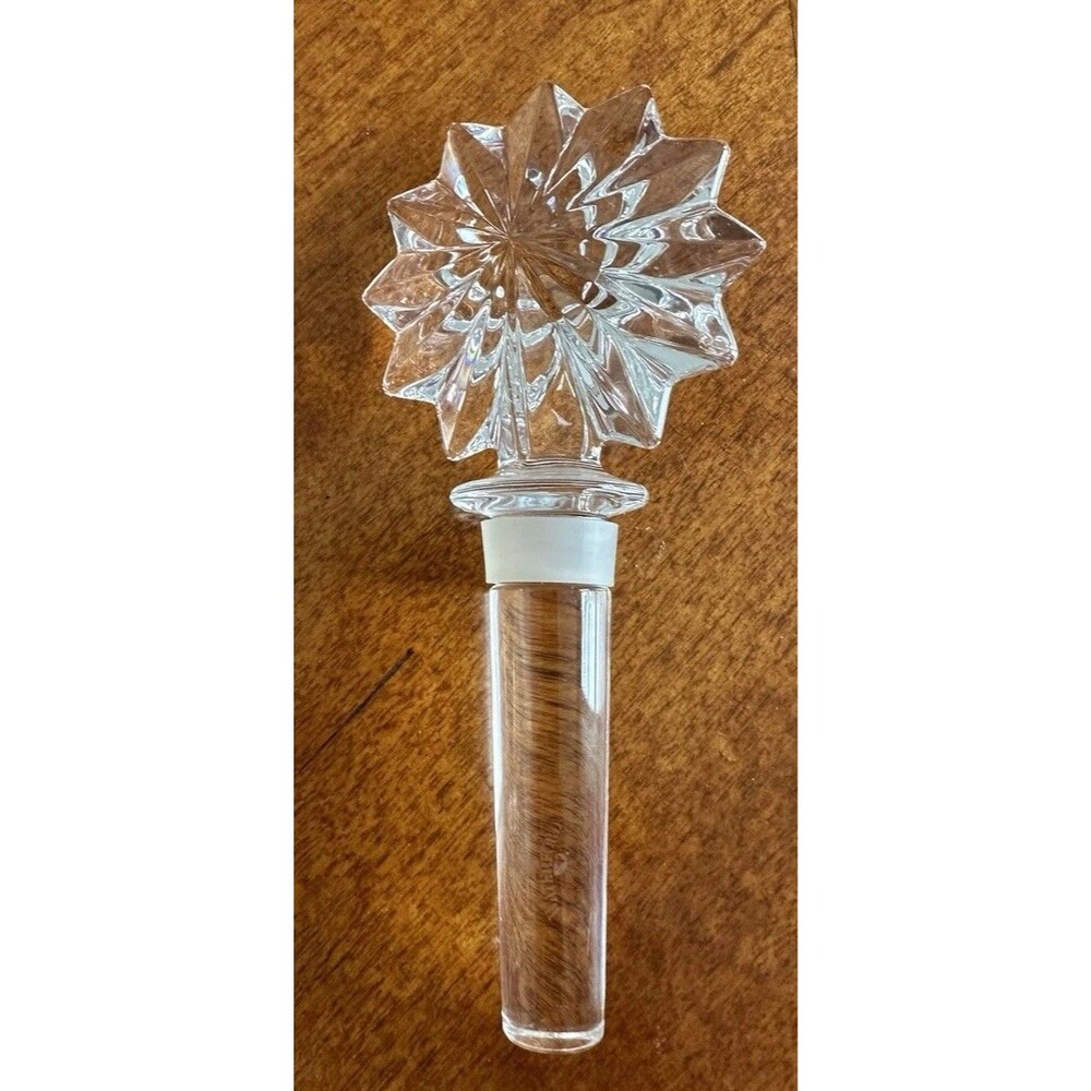 Marquis by Waterford Crystal Wine Cork Vintage Sun Star Design NWOT